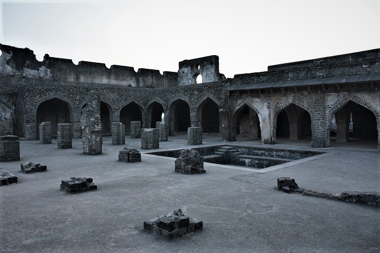 Ruins at Mandu in Mandav Garh in Madhya Pradesh